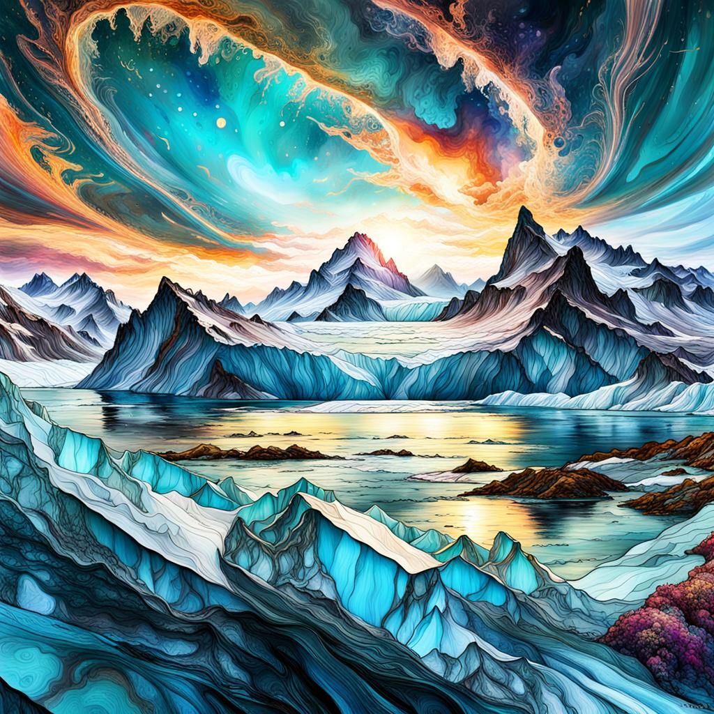 Glacier landscape