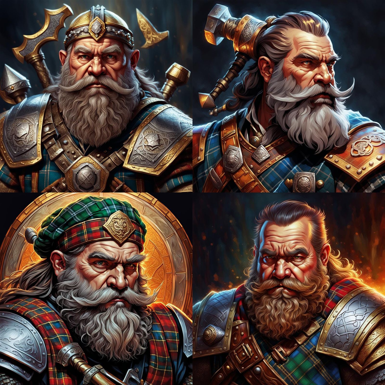 Dwarven Artificer in Musha Style with Hammer