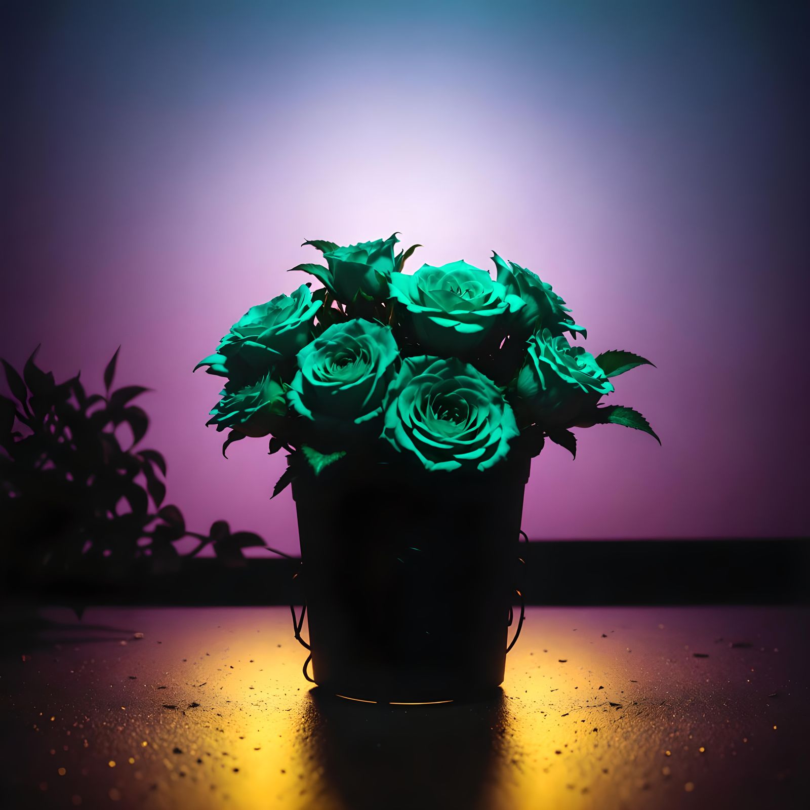 Neon punk intricately designed, 8K , high resolution flower ...