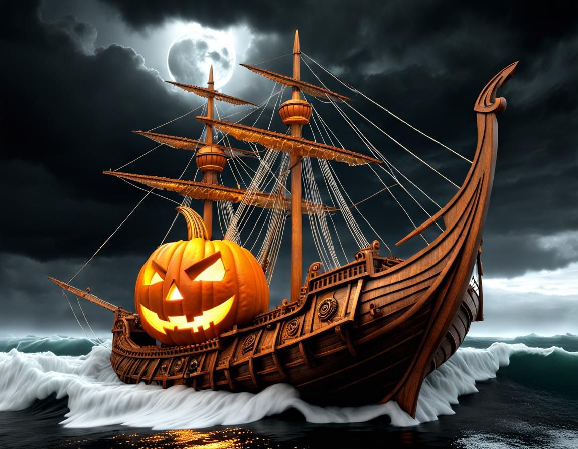 A Viking Jack-O-Lantern