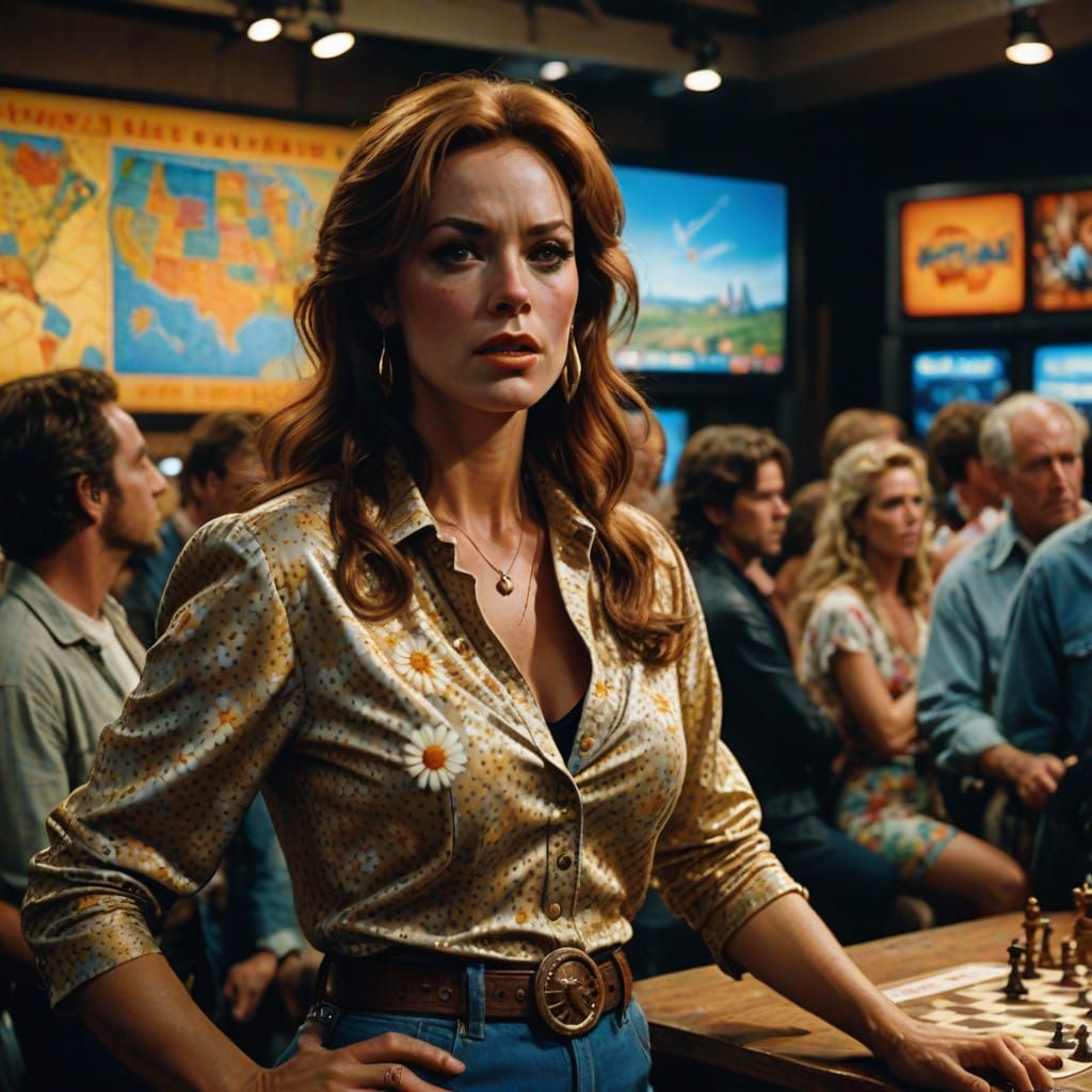 Daisy Duke Warns of Weather Chaos in TV Studio Mayhem