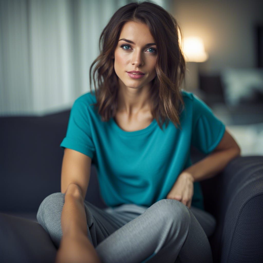 Young Woman Lounging in Natural Light Photography