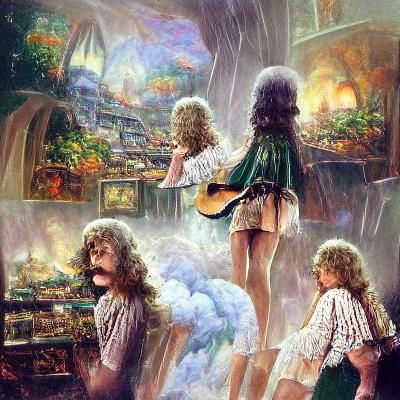 Ethereal Fantasy Scene in Style of Kinkade