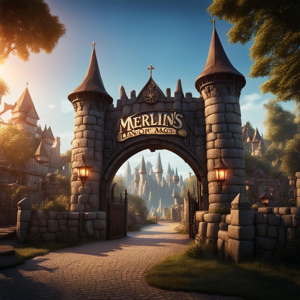 Merlins Land of Magic: Medieval Theme Park Entrance