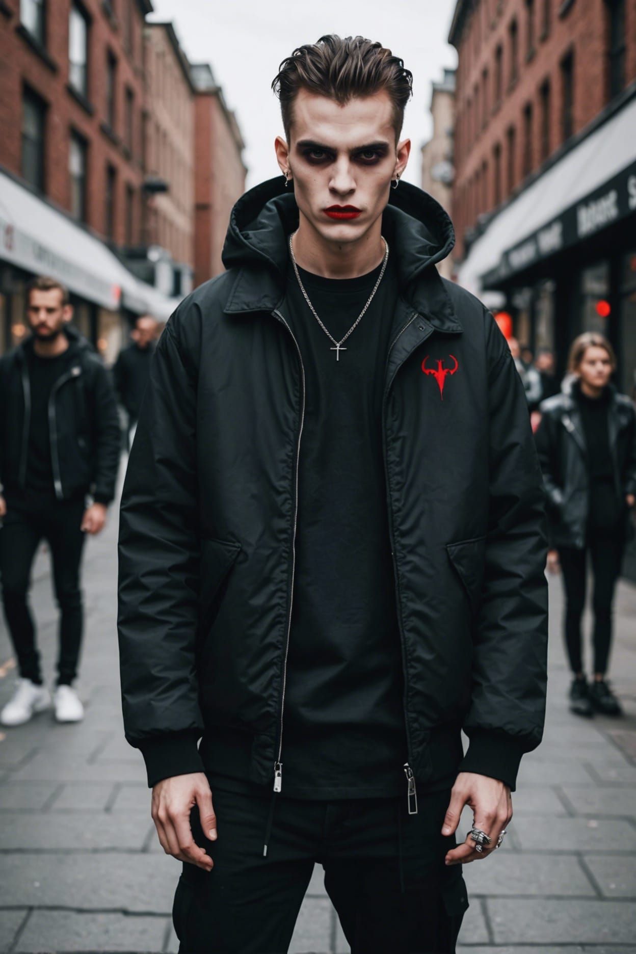 Streetwear Vampire in Modern Style