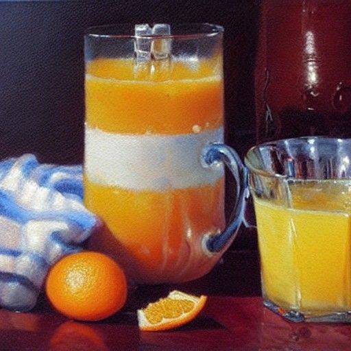 Toast with Butter and Jelly, Oil Painting