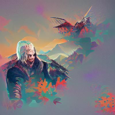 The Witcher Digital Illustration in 8k