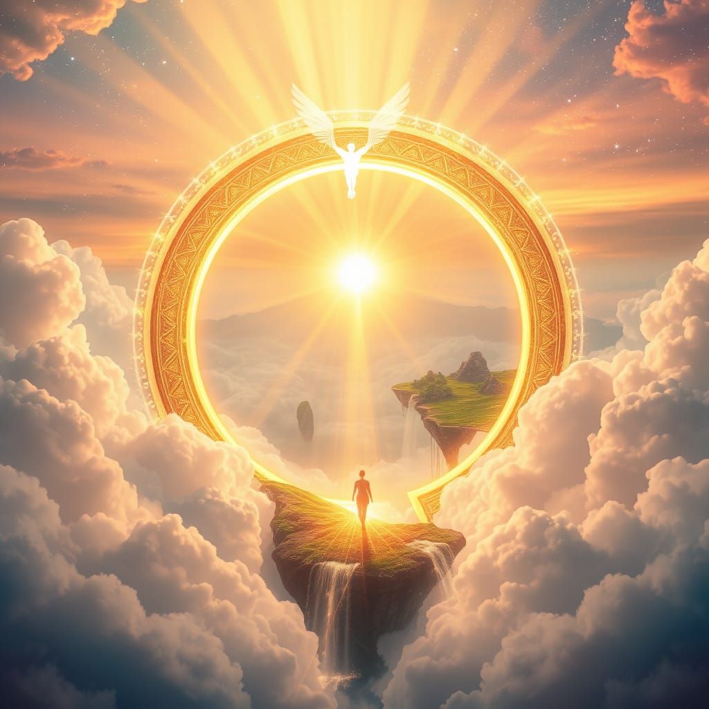 Spiral Gate of the Cosmos Beckons Radiant Souls