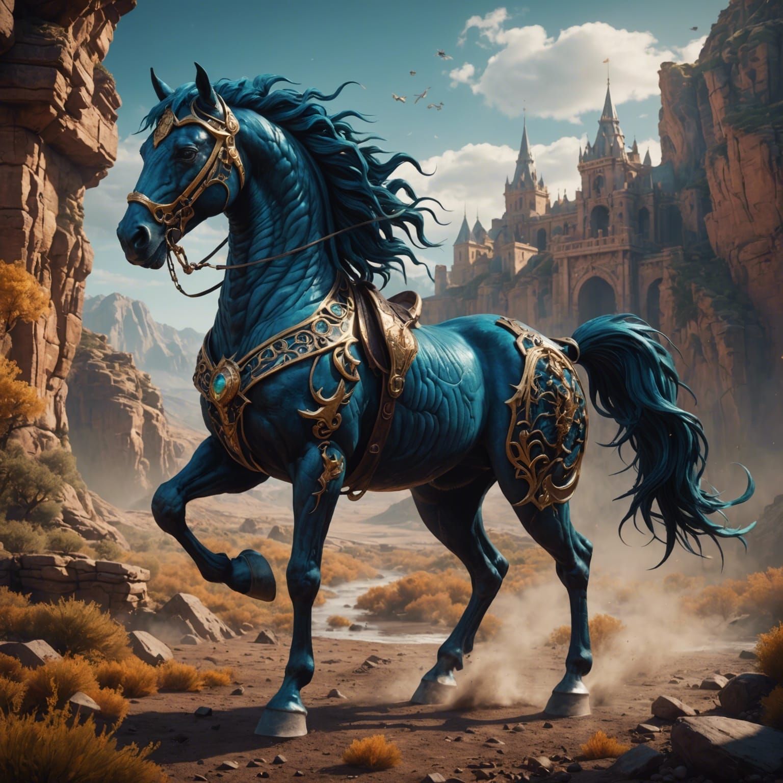 Scorpio as a Horse: Fantasy Concept Art