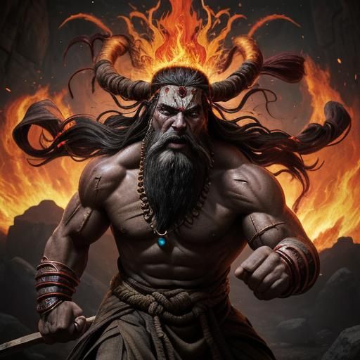 Epic Cavern Battle Between Guru and Barbarians