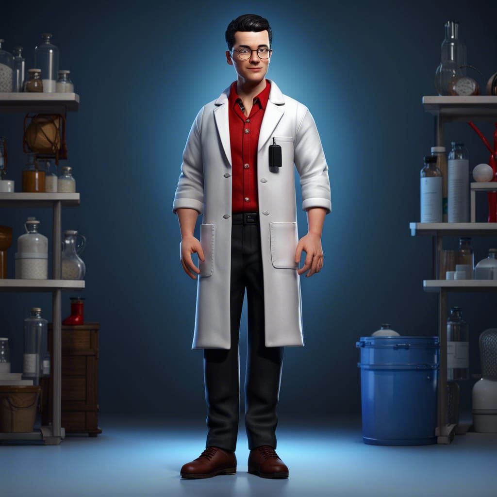 Forensic Lab: German Man Examines Skeleton