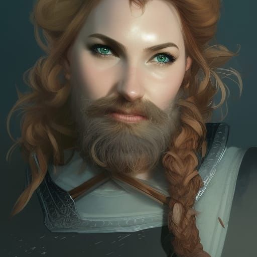 Detailed Portrait of a Female Dwarf Artificer