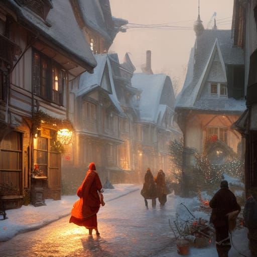 Christmas Village: Hyperdetailed Concept Art