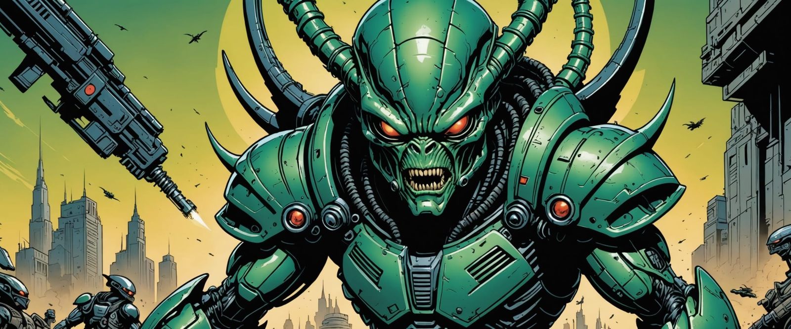 Alien Legion Grimrod Comic Art by Mike McMahon