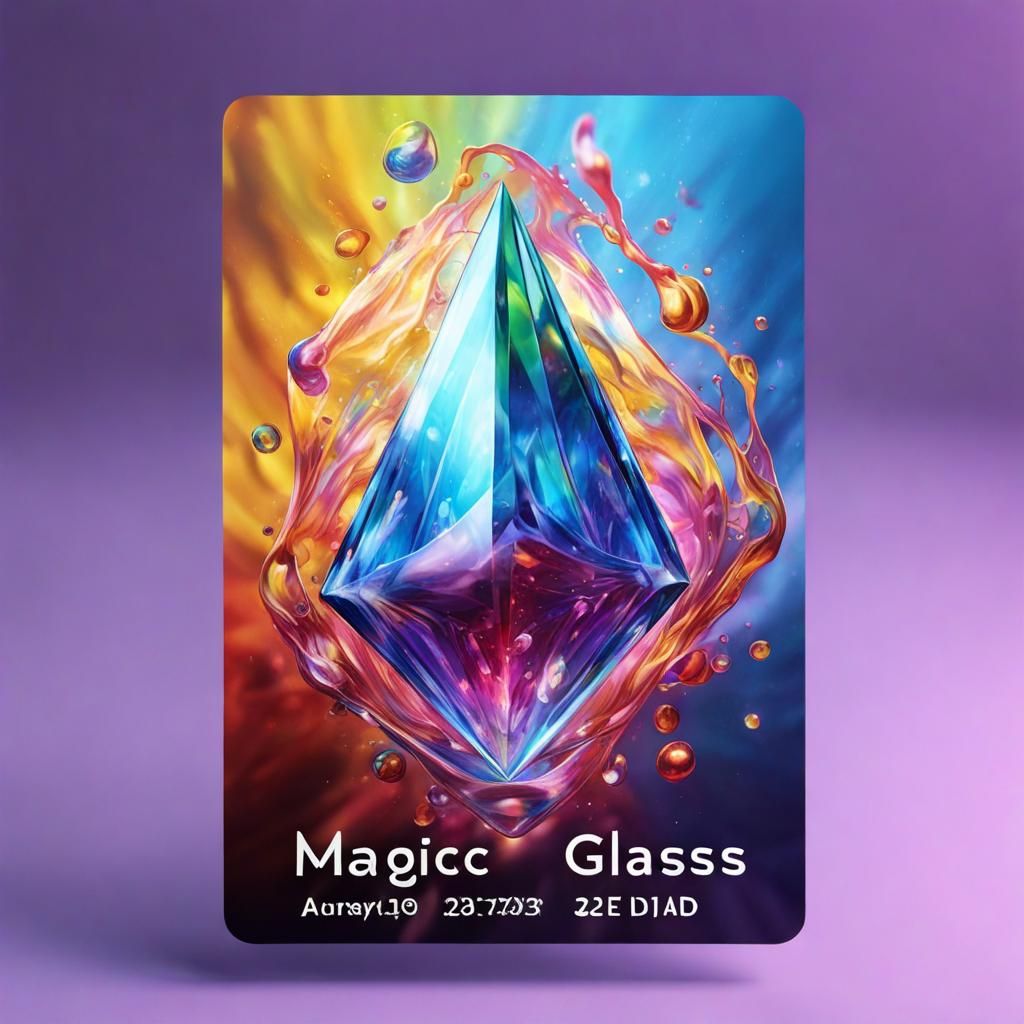 Optical Illusion Business Card in Splash Art Style