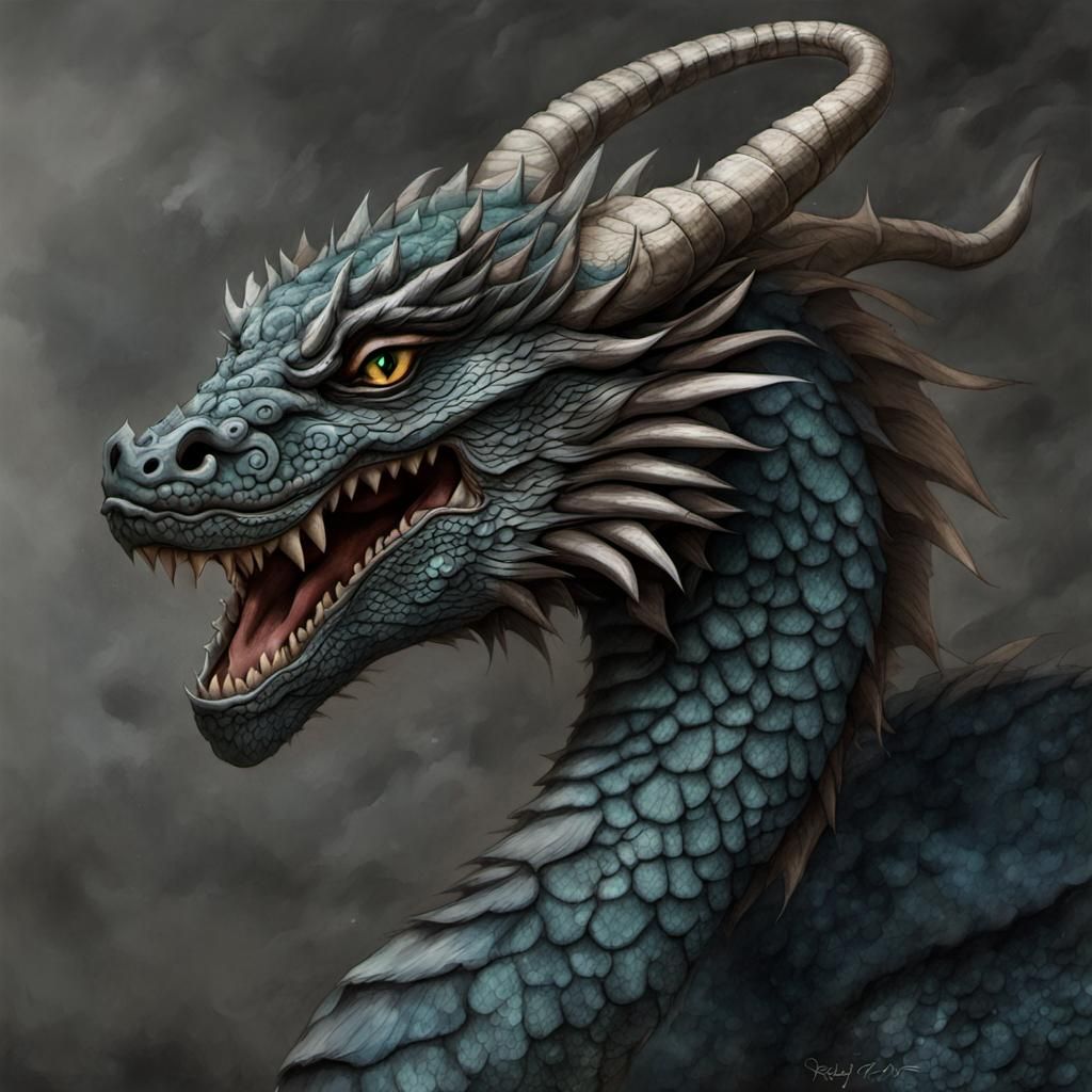 Majestic Dragon Generated by AI