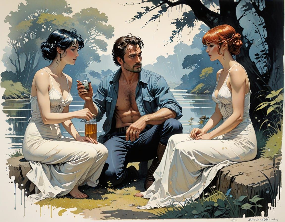 just a few drinks among friends