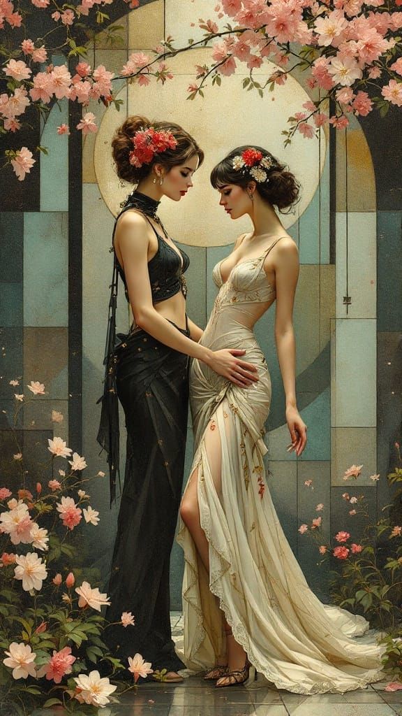 Idealized Beauty in Vibrant Hues, Soft Edges, and Whispers o...