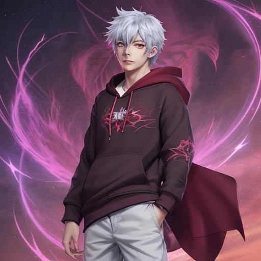 Anime Style Character in Universe Hoodie