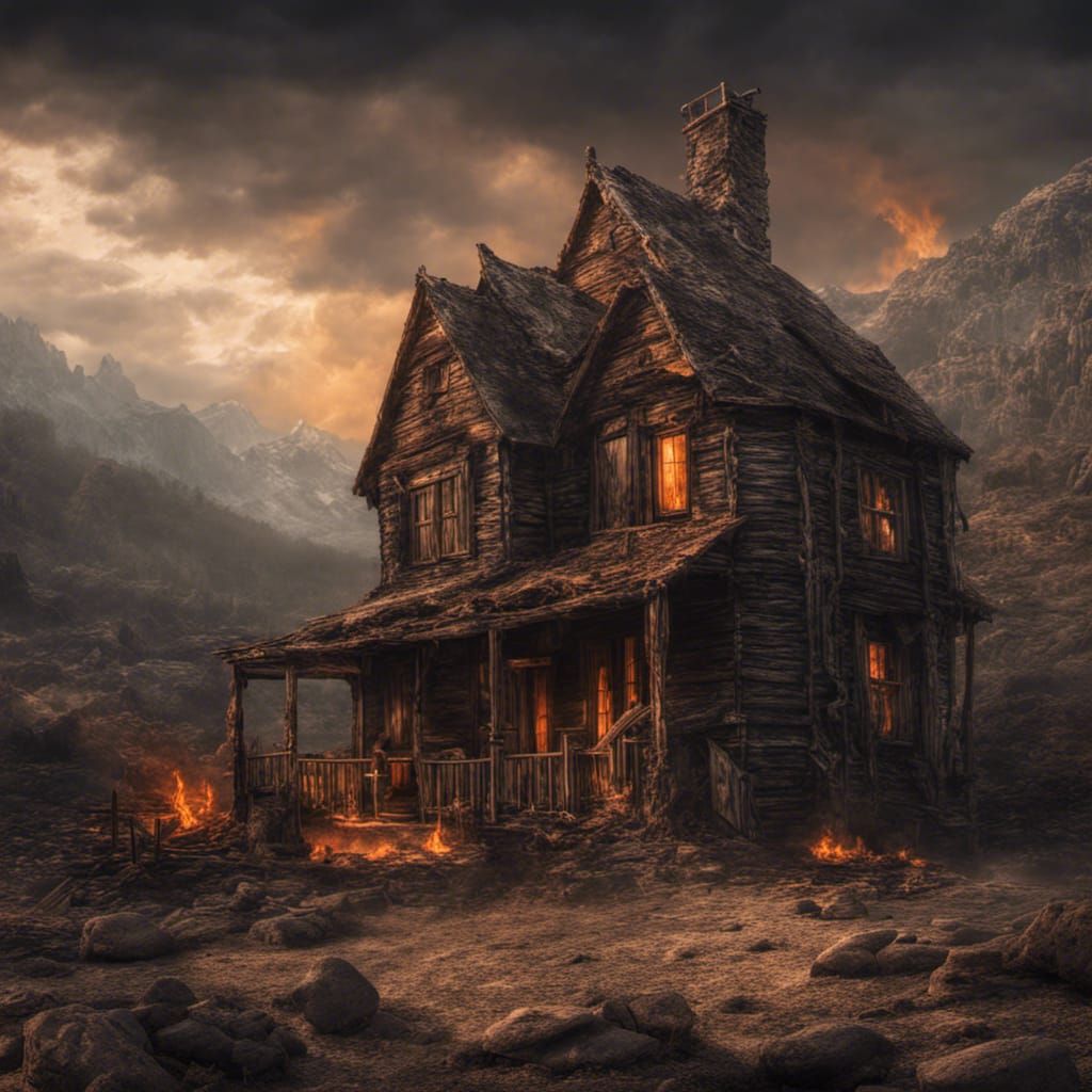 Burning Home: Hyperrealistic Firehaven in HDR