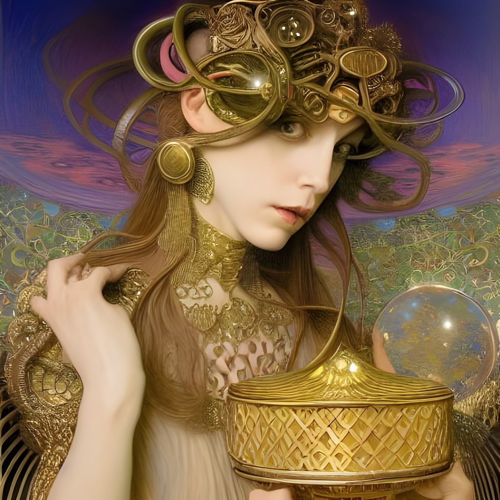 Pandora's Box in Hyperrealistic Digital Art Style