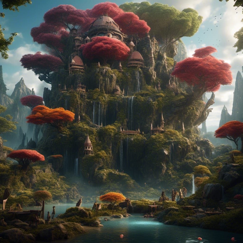 Detailed Capybara Matte Painting in Deep Color