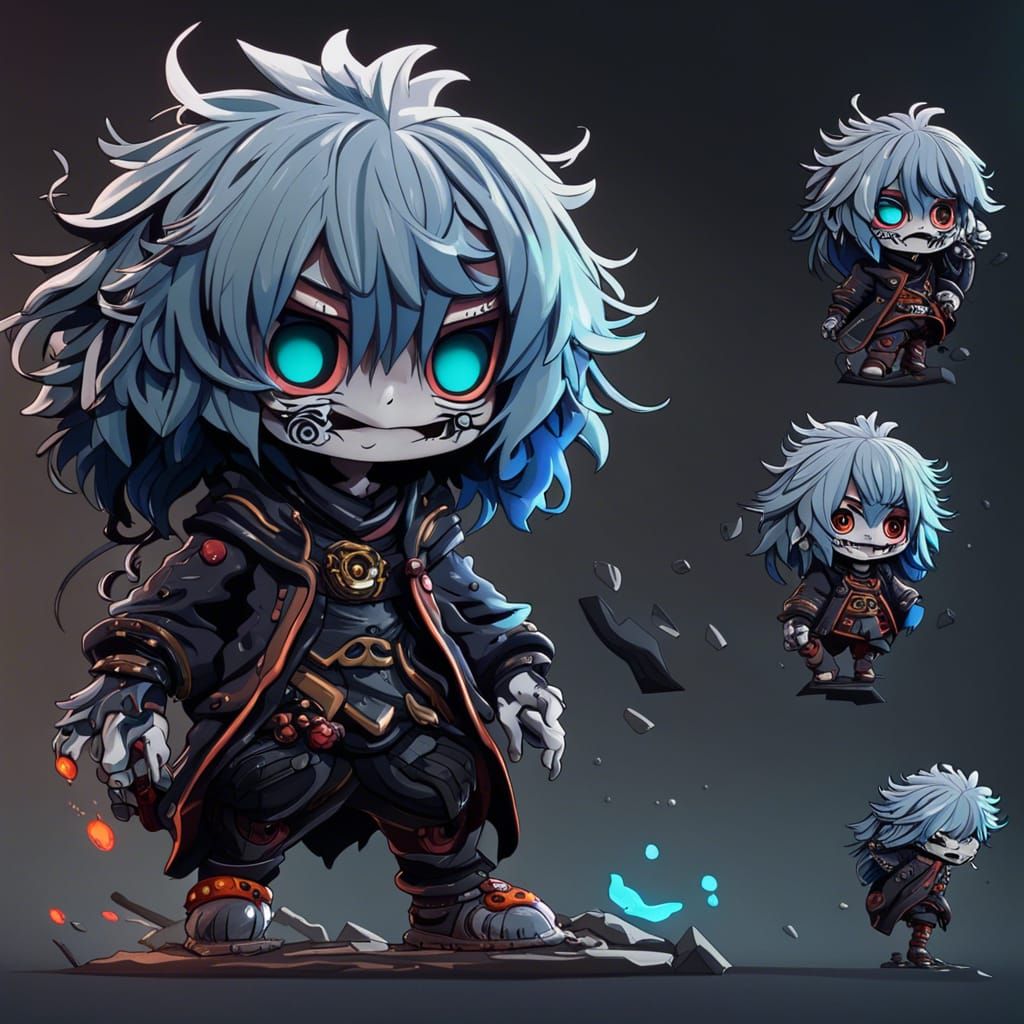 Chibi Tomura Shigaraki: Detailed Fantasy Art