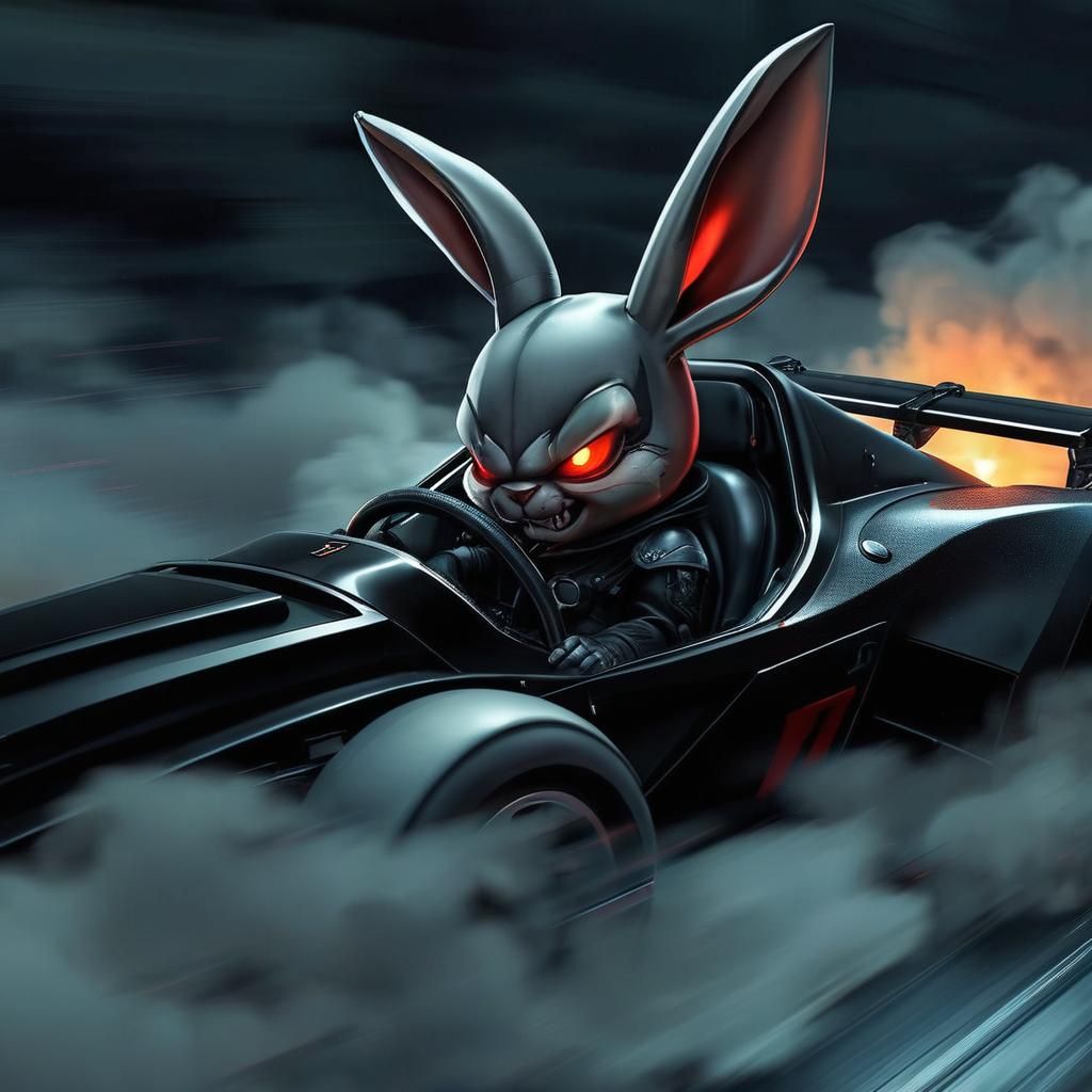 Cute & Scary Evil Villian Rabbit