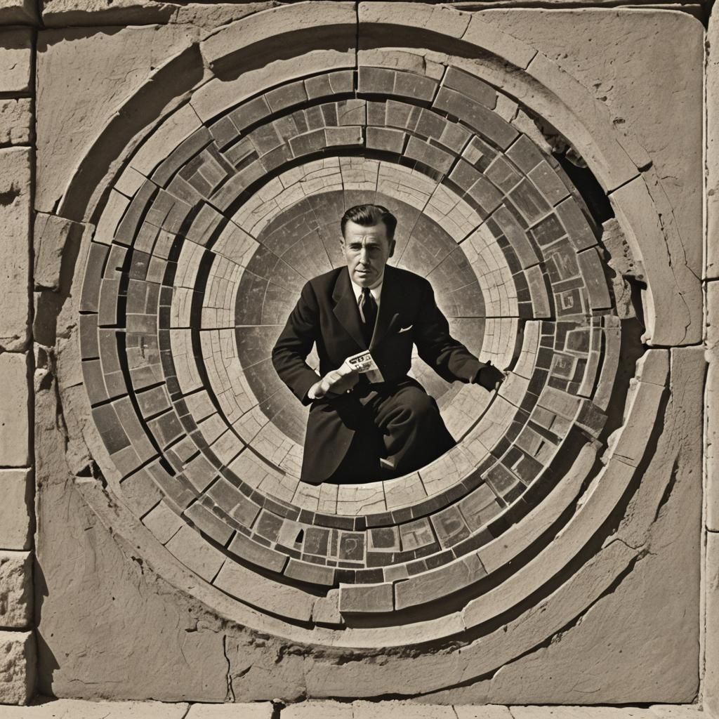 Mid Century Surrealist Psychedelia in Fragmented Reality