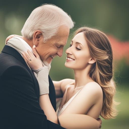 Tender Couple's Moment Captured in Bokeh