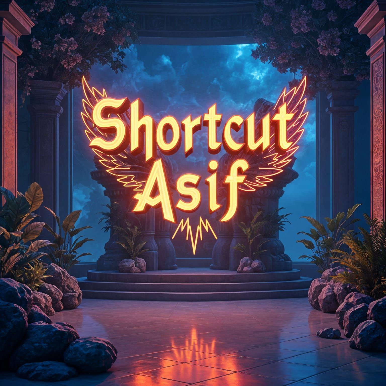 Fantastical YouTube Studio Background in Unreal Engine 5