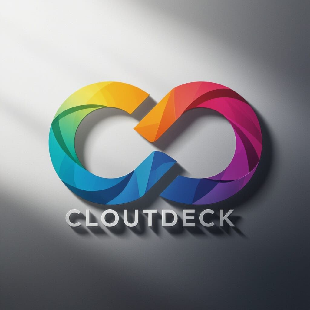 Modern Logo for CloutDeck Social Media Platform