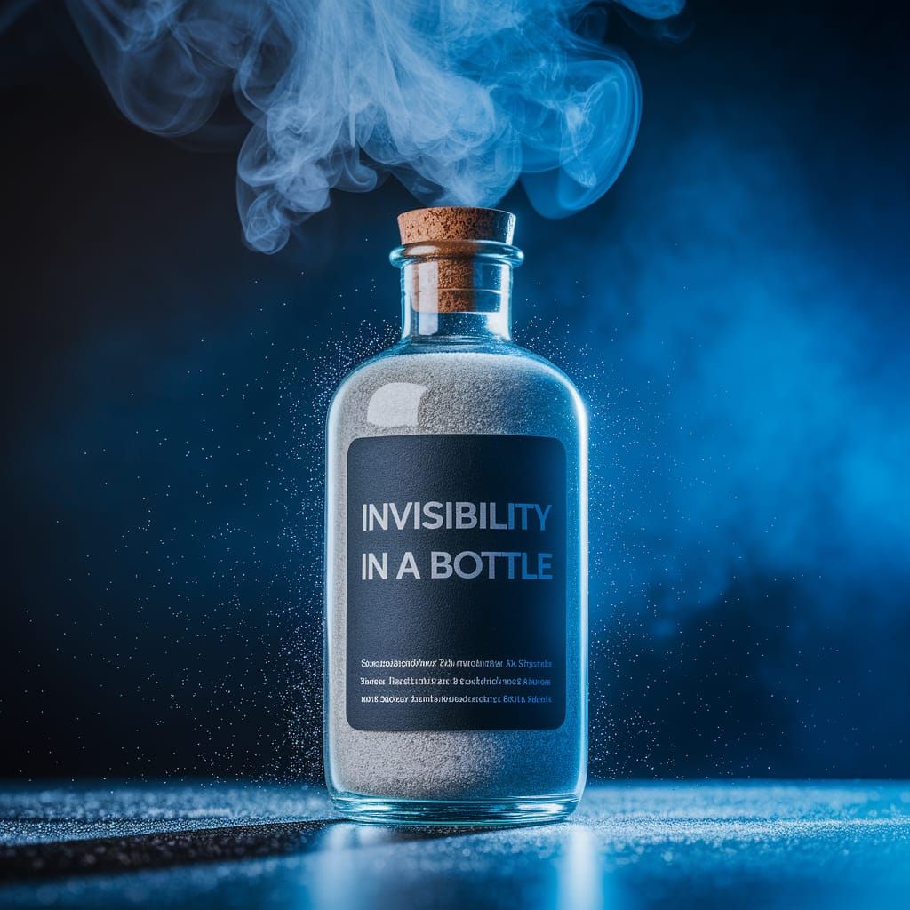 Glass Bottle Radiates Mysterious Light and Smoke