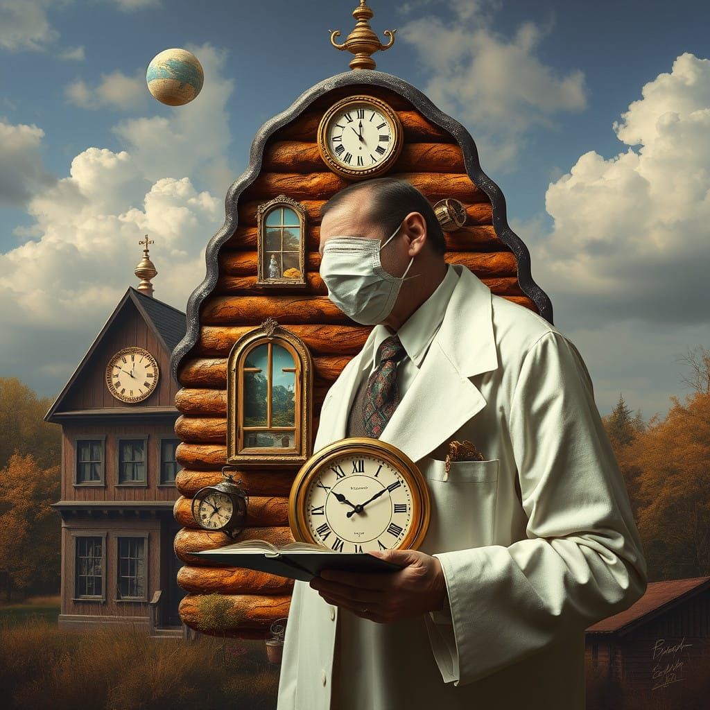 Surreal Steampunk Doctor Enters Mysterious Honeycomb Hellsca...