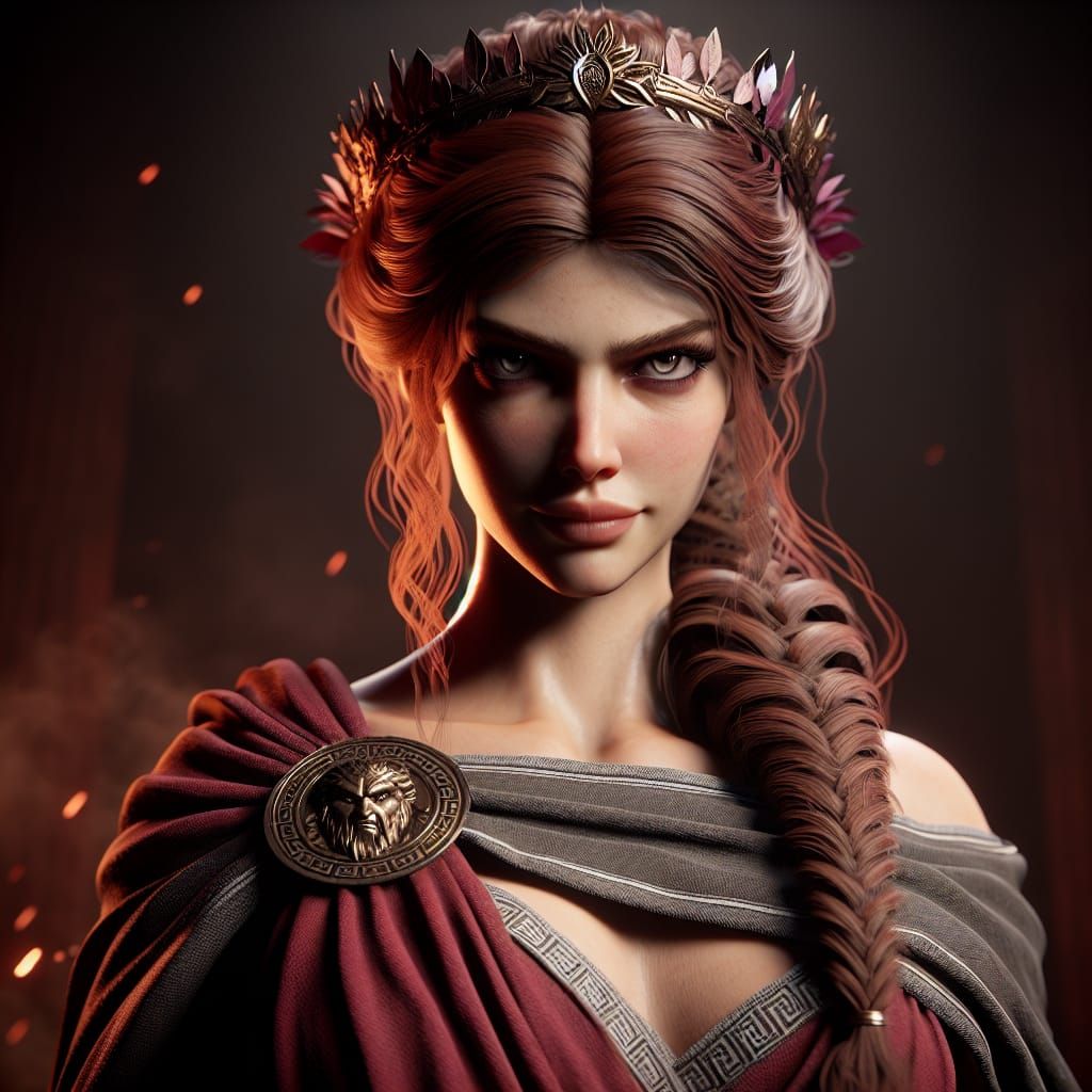 Anaideia: Ruthless Greek Goddess Concept Art