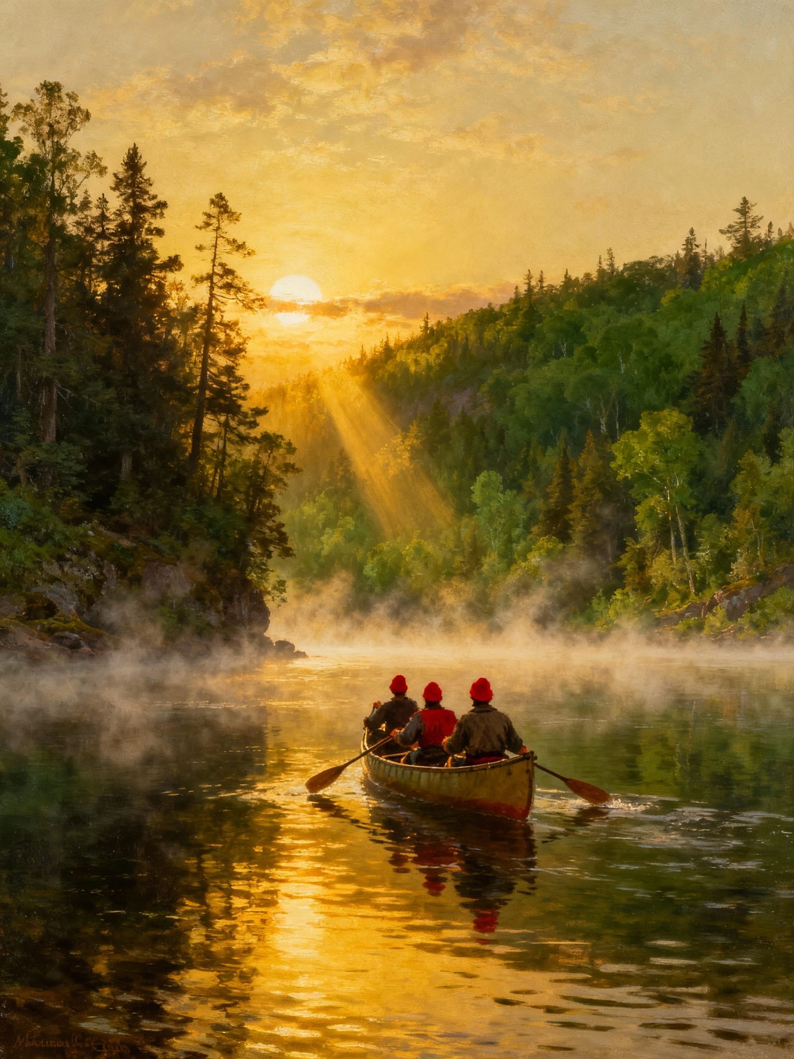 Voyageurs Explore Canadian Wilderness by Canoe