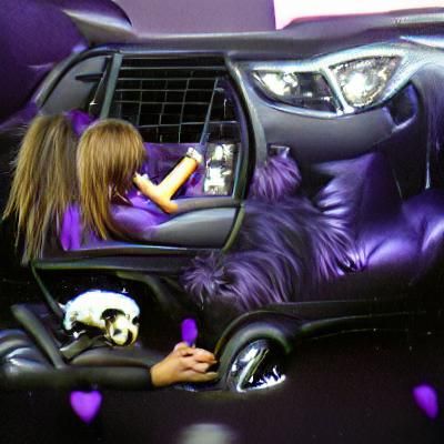Relaxing Car Ride with Dog