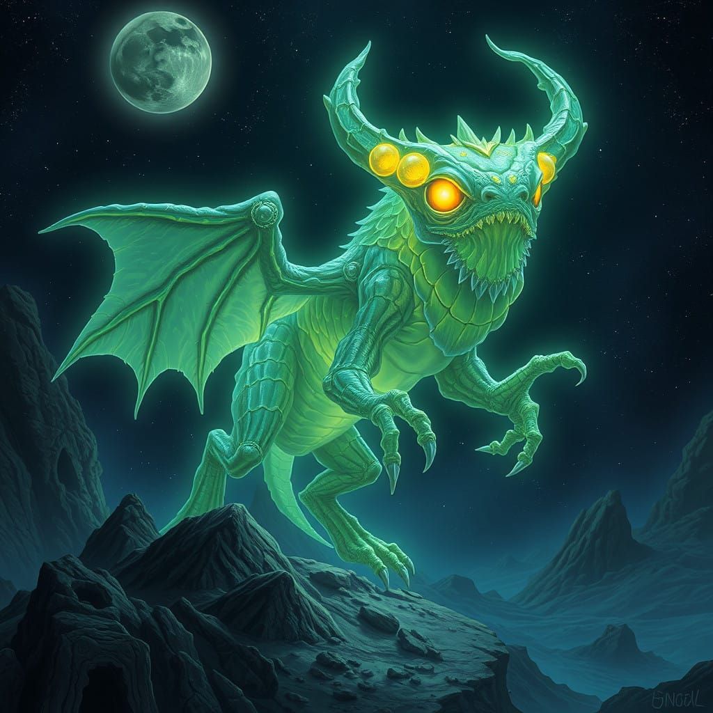 Glowing Sand Creature Emerges on Distant Planet