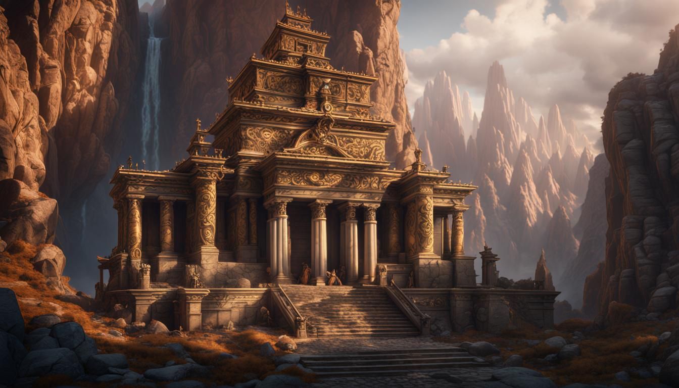Ilmater's Temple: Detailed Matte Painting in Unreal Engine