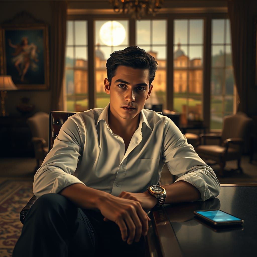 A Young Heir's Turbulent Mind in a Luxury Lair