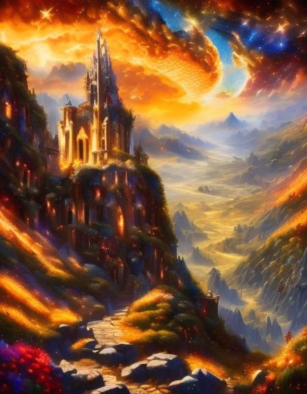 Heavenly Jerusalem: A Digital Fantasy Painting