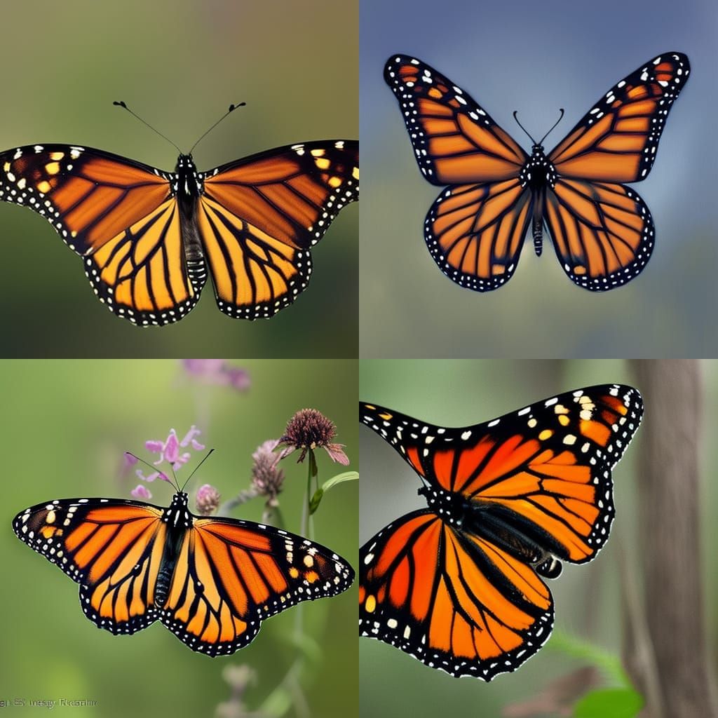 Sinister Monarch Butterfly by Greg Rutkowski Style