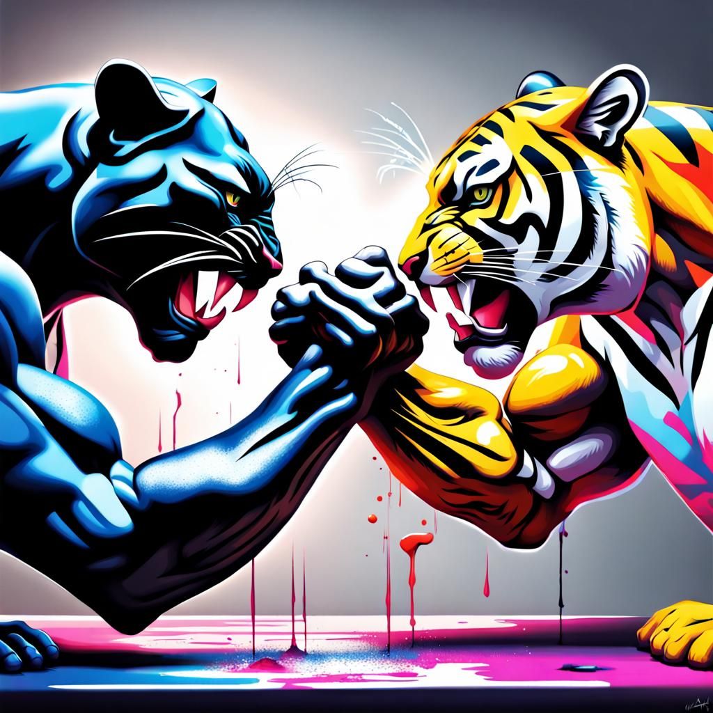 Panther Tiger Arm Wrestling