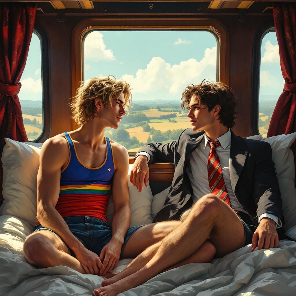 Intrigue on a Train: Photo-Realistic Encounter