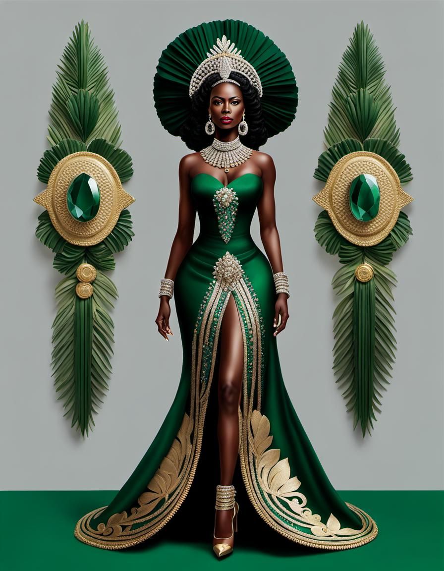 Colombian Beauty in Modern Military Dress: Hyperrealistic AI...