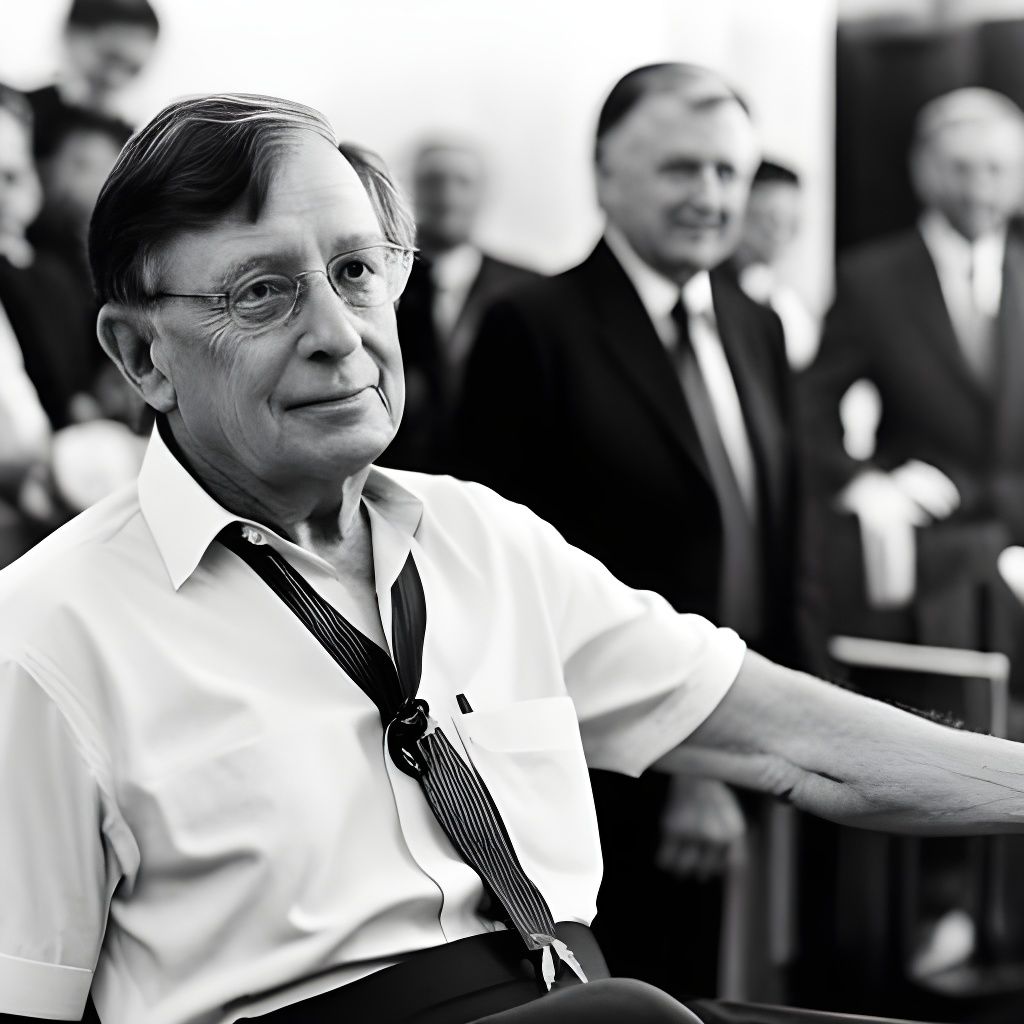 Stephen Hawking working as a lifeguard