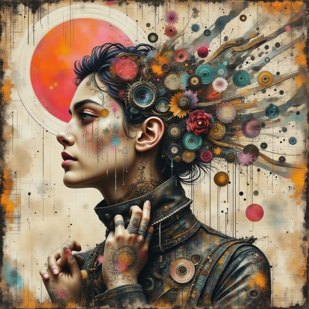 Abstract Distraction Art with Unique Flare