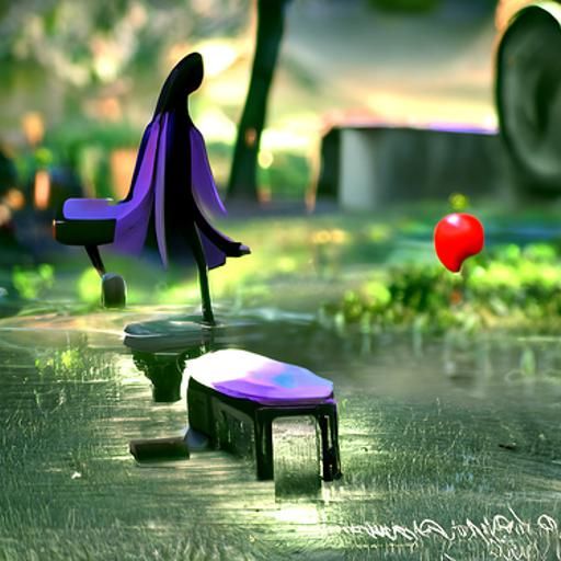 Lonely Vampire in Pixar-Style 3D Art