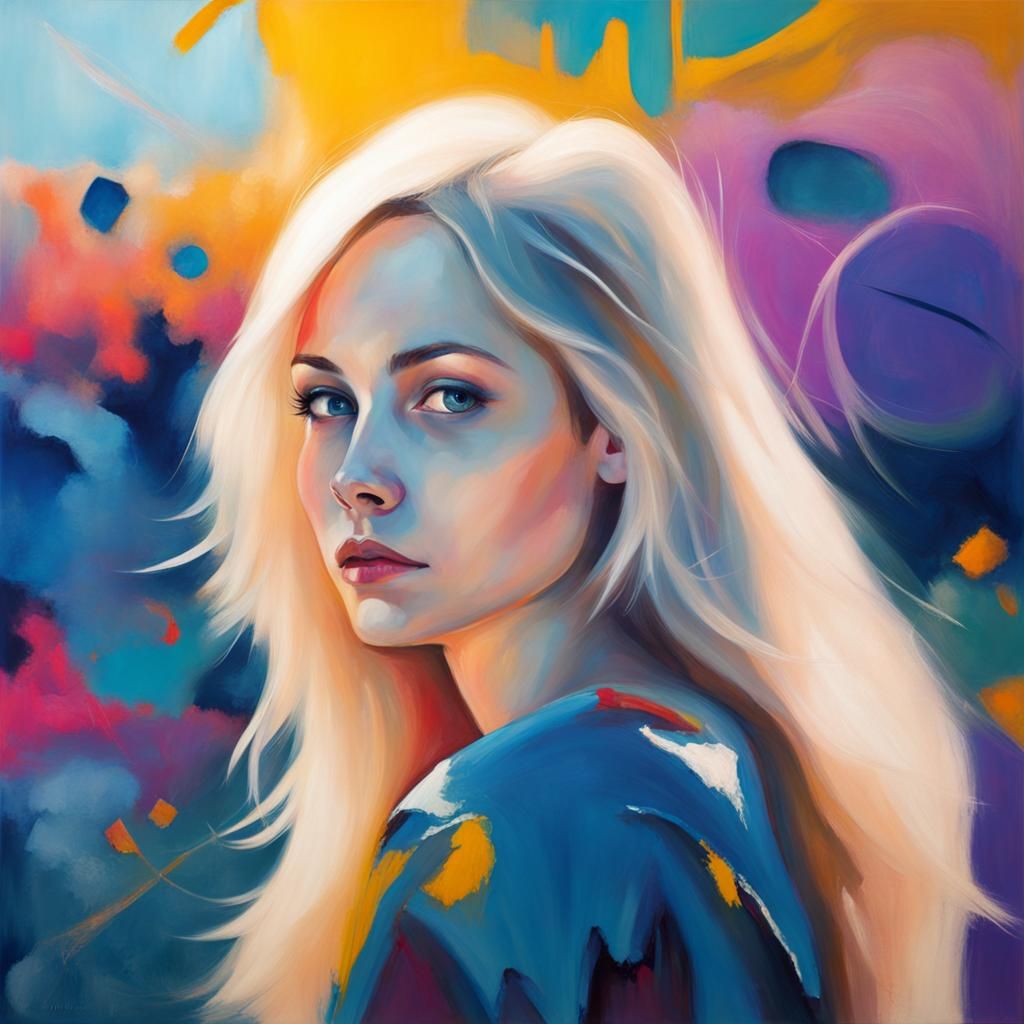 Abstract Art with Complementary Colors