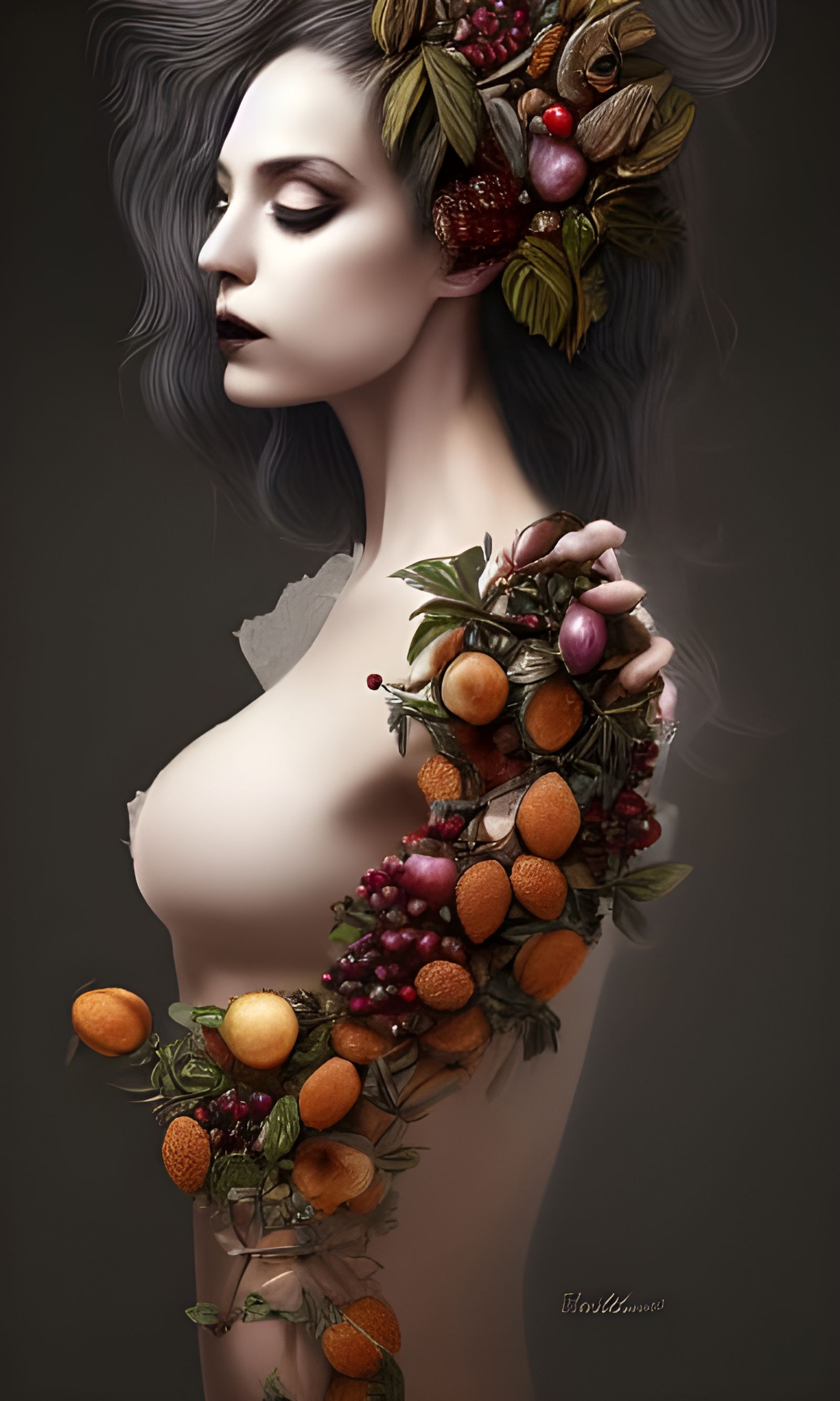Food Person Dark Fantasy Portrait in Unreal Engine